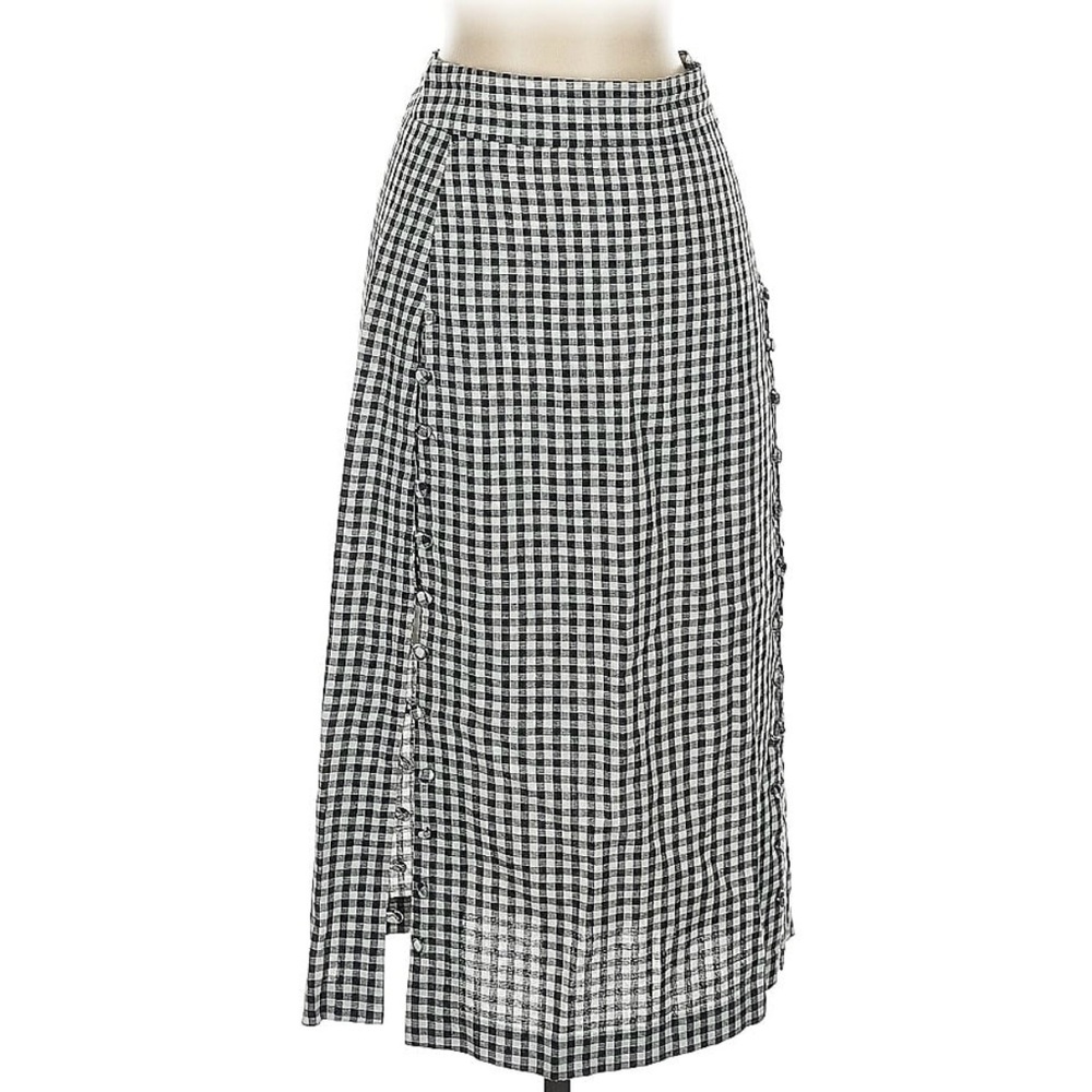 Madewell Checkered Midi Skirt Brand New